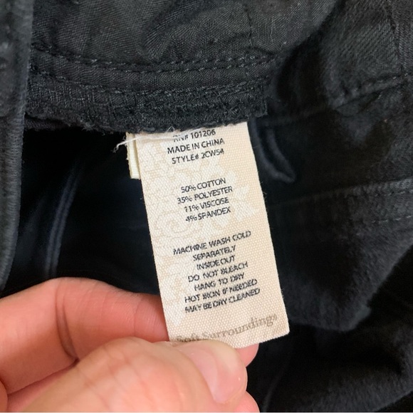 Soft Surroundings Dark Wash High Rise Stretch Skinny Jeans Classic Fit 8 Black - Picture 6 of 6